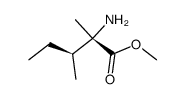 L-Isoleucine, 2-methyl-, methyl ester (9CI) structure