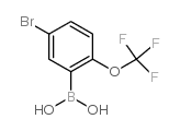 5-溴-2-三氟甲氧基苯硼酸结构式