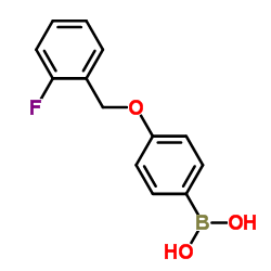 (4-((2-Fluorobenzyl)oxy)phenyl)boronic acid picture