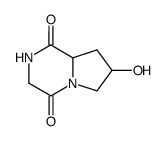 Pyrrolo[1,2-a]pyrazine-1,4-dione, hexahydro-7-hydroxy-, (7R-cis)- (9CI)结构式