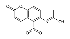 N-(5-nitro-2-oxochromen-6-yl)acetamide结构式