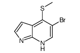 5-Bromo-4-(methylsulfanyl)-1H-pyrrolo[2,3-b]pyridine Structure