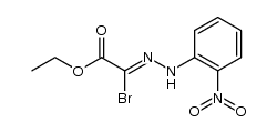 bromo-(2-nitro-phenylhydrazono)-acetic acid ethyl ester Structure