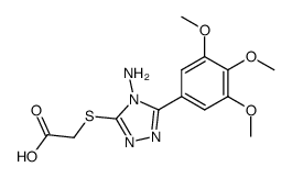 3-(3,4,5-trimetossifenil)-4-ammino-5-carbossimetiltio-4H-1,2,4-triazolo Structure