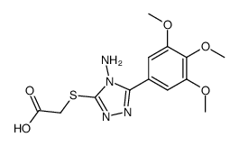 3-(3,4,5-trimetossifenil)-4-ammino-5-carbossimetiltio-4H-1,2,4-triazolo结构式