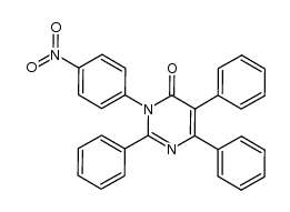 3-(4-nitrophenyl)-2,5,6-triphenylpyrimidin-4(3H)-one Structure