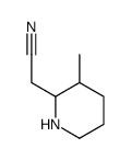 2-(3-methylpiperidin-2-yl)acetonitrile Structure