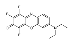 7-(diethylamino)-1,2,4-trifluorophenoxazin-3-one结构式