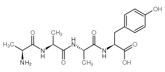 H-Ala-Ala-Ala-Tyr-OH Structure