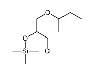 (1-butan-2-yloxy-3-chloropropan-2-yl)oxy-trimethylsilane Structure