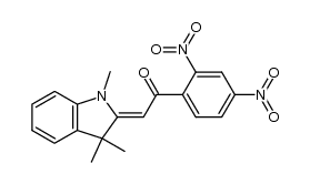 1-(2,4-dinitrophenyl)-2-(1,3,3-trimethylindolin-2-ylidene)ethanone Structure