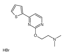 N,N-dimethyl-2-(4-thiophen-2-ylpyrimidin-2-yl)oxyethanamine,hydrobromide Structure