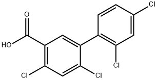 2′,4,4′,6-Tetrachloro[1,1′-biphenyl]-3-carboxylic acid Structure