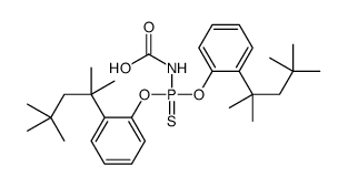 bis[2-(2,4,4-trimethylpentan-2-yl)phenoxy]phosphinothioylcarbamic acid结构式