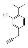 Benzeneacetonitrile, 3-hydroxy-4-(1-methylethyl)- (9CI)结构式