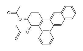 cis-3,4-diacetoxy-1,2,3,4-tetrahydrodibenz[a,c]anthracene结构式