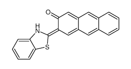 3-(3H-1,3-benzothiazol-2-ylidene)anthracen-2-one结构式