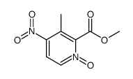 2-(methoxycarbonyl)-3-methyl-4-nitropyridine 1-oxide structure