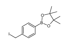 2-(4-(iodomethyl)phenyl)-4,4,5,5-tetramethyl-1,3,2-dioxaborolane Structure