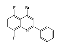 4-bromo-5,8-difluoro-2-phenylquinoline structure