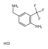 2-三氟甲基-4-(氨甲基)苯胺盐酸盐结构式