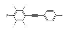 1,2,3,4,5-pentafluoro-6-[(4-methylphenyl)ethynyl]benzene结构式