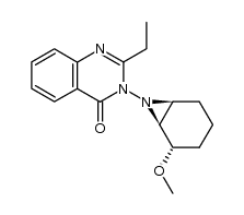 7-(2-ethyl-3,4-dihydro-4-oxoquinazolin-3-yl)-2β-methoxy-7-azabicyclo[4.1.0]heptane结构式