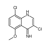 4-Amino-3,8-dichloro-5-methoxyquinoline结构式
