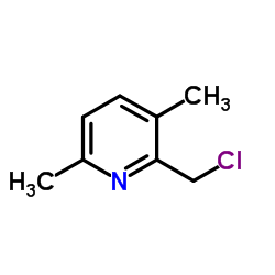 2-(Chloromethyl)-3,6-dimethylpyridine structure