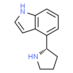 4-((2S)吡咯烷-2-基)吲哚结构式