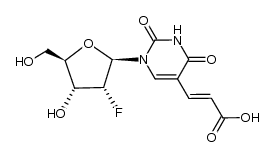 (E)-3-(1-((2R,3R,4R,5R)-3-fluoro-4-hydroxy-5-(hydroxymethyl)tetrahydrofuran-2-yl)-2,4-dioxo-1,2,3,4-tetrahydropyrimidin-5-yl)acrylic acid Structure