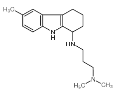 N',N'-dimethyl-N-(6-methyl-2,3,4,9-tetrahydro-1H-carbazol-1-yl)propane-1,3-diamine结构式