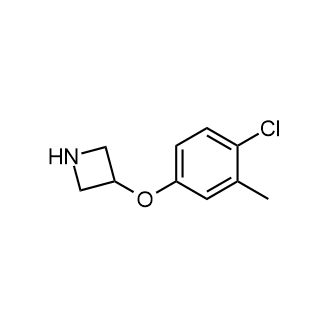 3-(4-氯-3-甲基苯氧基)氮杂环丁烷结构式