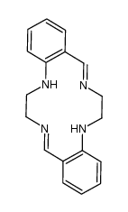 2,3,9,10-dibenzo-1,5,8,12-tetra-azacyclotetradeca-4,11-diene Structure