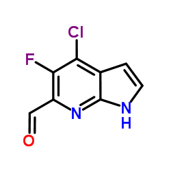 4-Chloro-5-fluoro-1H-pyrrolo[2,3-b]pyridine-6-carbaldehyde picture