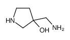 3-(aminomethyl)pyrrolidin-3-ol结构式