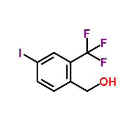 [4-Iodo-2-(trifluoromethyl)phenyl]methanol Structure