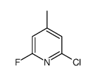 2-chloro-6-fluoro-4-methylpyridine结构式