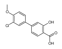4-(3-chloro-4-methoxyphenyl)-2-hydroxybenzoic acid Structure
