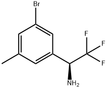 (1s)-1-(3-bromo-5-methylphenyl)-2,2,2-trifluoroethylamine Structure