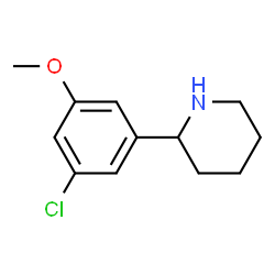 2-(3-chloro-5-methoxyphenyl)piperidine Structure