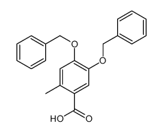 2-methyl-4,5-bis(phenylmethoxy)benzoic acid Structure