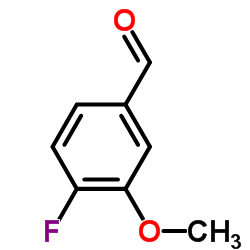 4-氟-3-甲氧基苯甲醛结构式