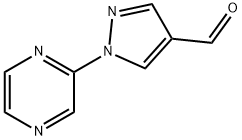 1-(pyrazin-2-yl)-1H-pyrazole-4-carbaldehyde structure