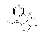 (+/-) 1-(3-pyridinylsulphonyl)-2-oxo-5-ethoxypyrrolidine Structure
