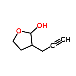 3-(2-Propyn-1-yl)tetrahydro-2-furanol Structure