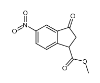 methyl 3-oxo-5-nitro-2,3-dihydro-1H-indene-1-carboxylate Structure