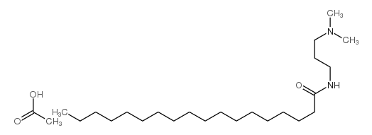N-[3-(dimethylamino)propyl]stearamide monoacetate Structure