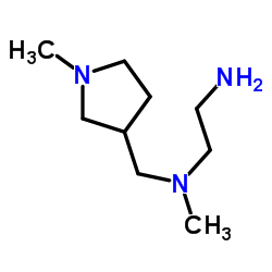 N-Methyl-N-[(1-methyl-3-pyrrolidinyl)methyl]-1,2-ethanediamine Structure