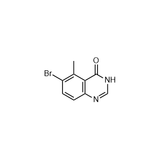 6-溴-5-甲基喹唑啉-4(3H)-酮结构式